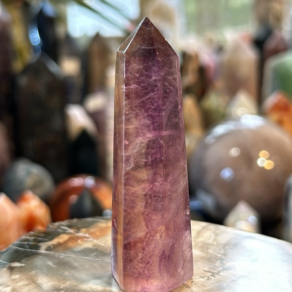 Rainbow Fluorite Crystal Point! - Picture 5 of 11